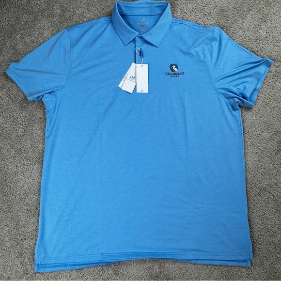 Southern Tide Other - Southern Tide Mens XXL Blue Callawassie Island Brrr Polo Shirt Quick Dry Stretch